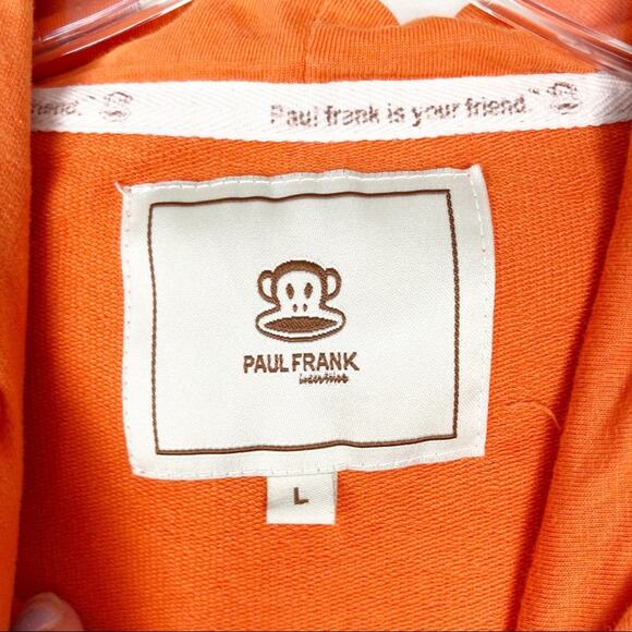 Paul Frank Only In My Dreams Orange Hoodie Sz L - Picture 3 of 7
